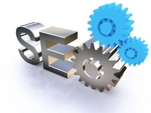 SEO - Search Engine symbol with gears